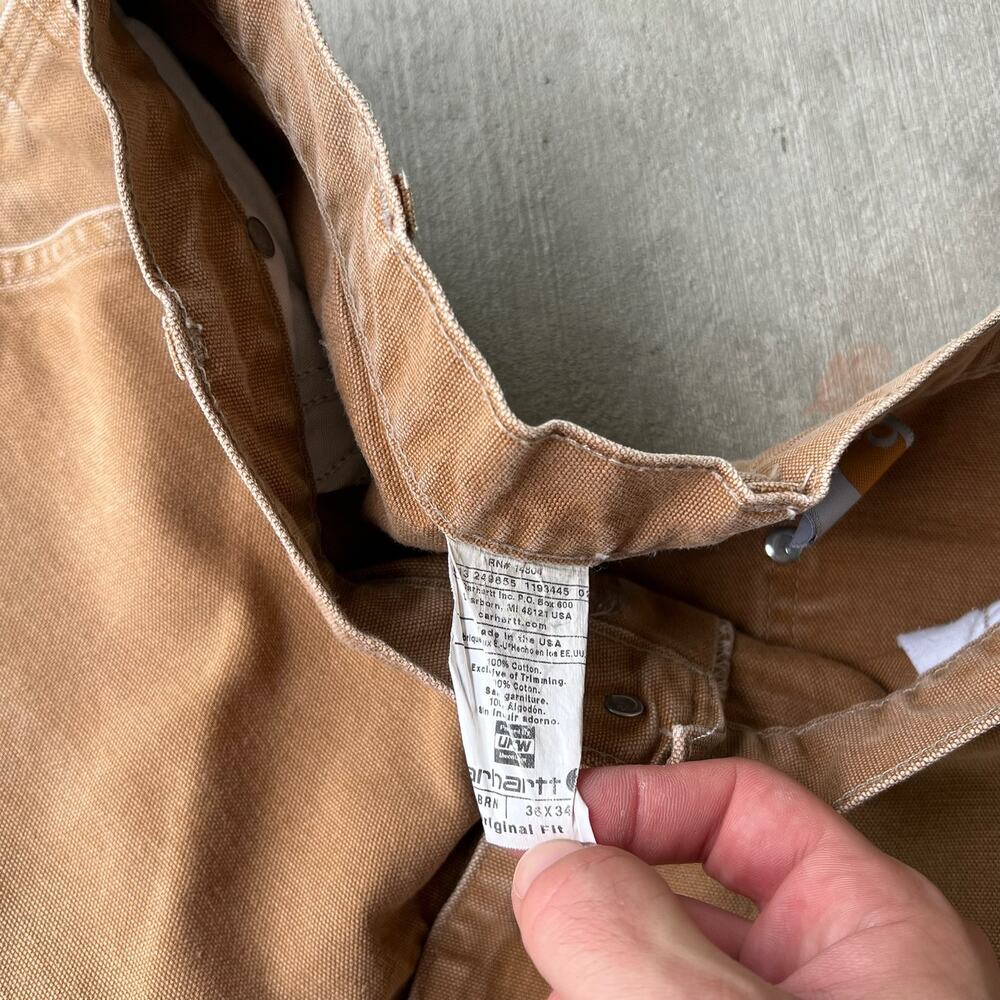 Carhartt brown double knee work wear carpenter pants - Picture 7 of 9